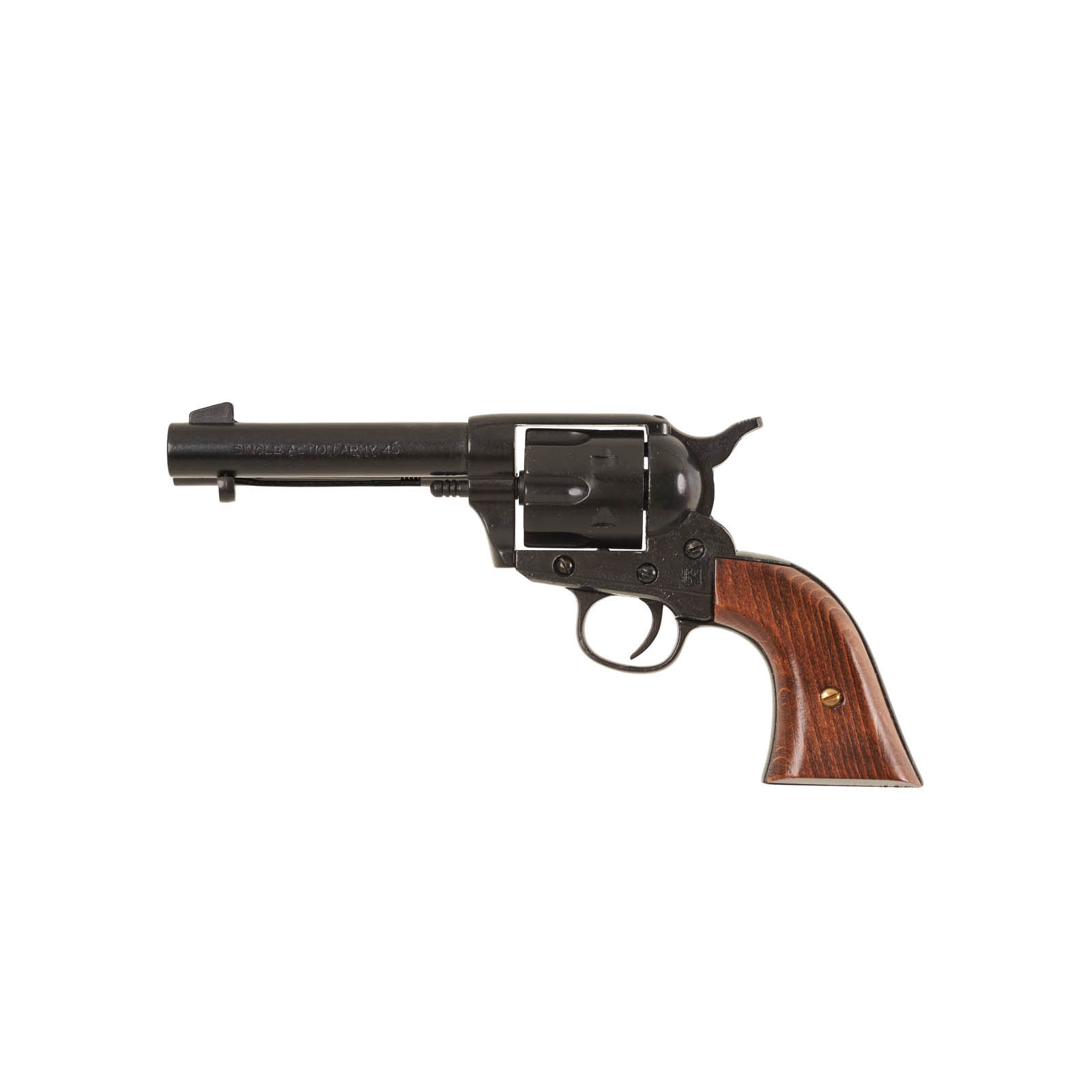 black replica fast draw pistol left view