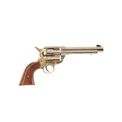 brass replica 45 peacemaker revolver right view