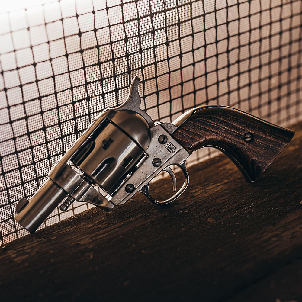 non firing 1873 45 caliber short revolver on mental net