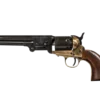 Lift side view of Antiqued Black and Brass Replica Non-Firing Model 1851 Navy Revolver