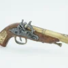 Right side angle view of 17th Century German Flintlock Pistol
