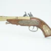 Left side view of 17th Century German Flintlock Pistol