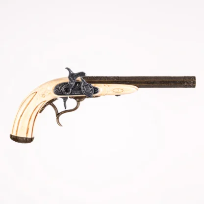 Right side of Non-Firing-Replica Deluxe French Flintlock Pistol