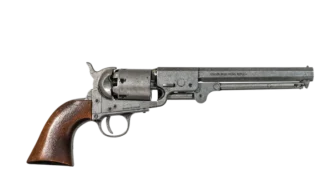 Right view of Antiqued Grey Replica Non-Firing Model 1851 Navy Revolver